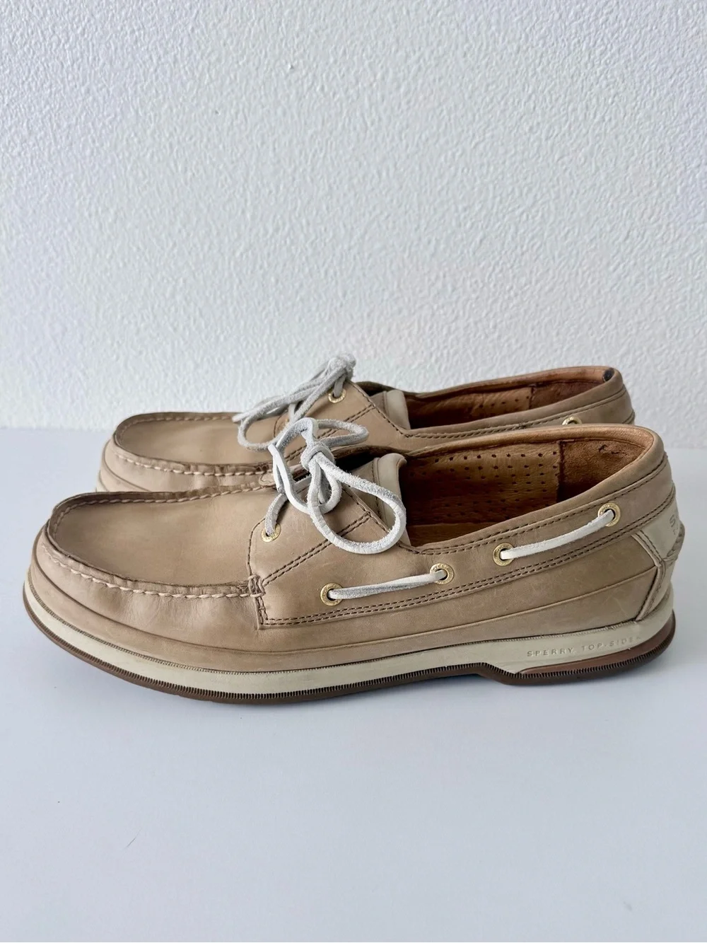 Sperry Top-Sider Gold Cup Authentic Original Boat Shoes Men's 11.5 M-Tan Leather